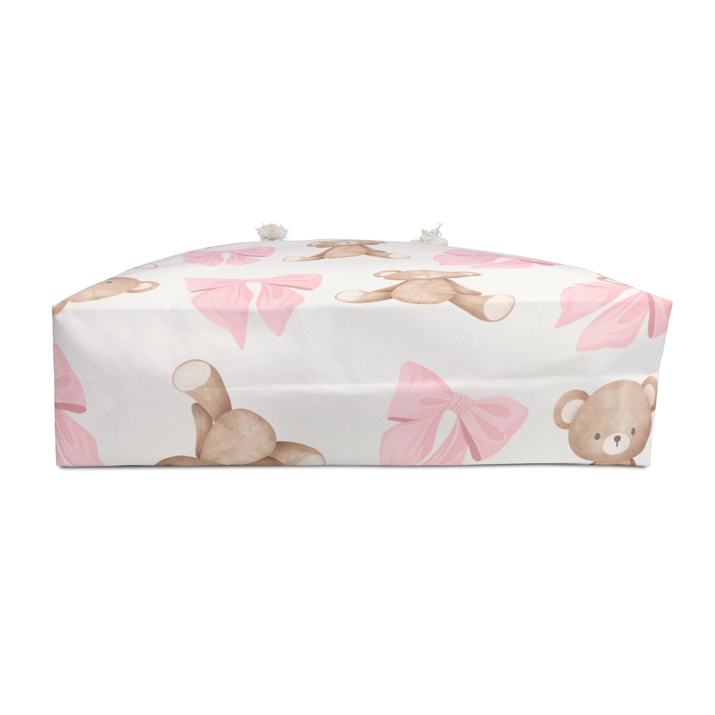Teddy Bear Pink Bow Weekender Bag — Cute Travel Duffel for Women & Kids