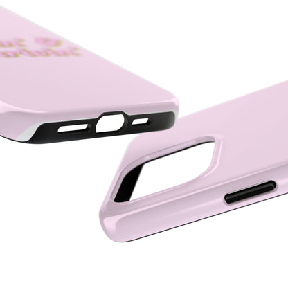Vibin' & Thrivin' Tough Phone Case — Pink Retro Script Protective Cover