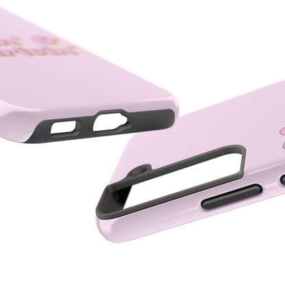 Vibin' & Thrivin' Tough Phone Case — Pink Retro Script Protective Cover