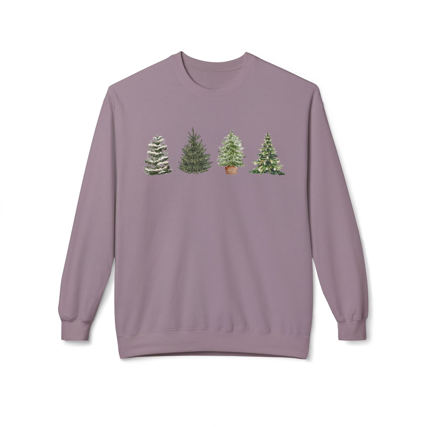 Christmas Tree Crewneck Sweatshirt — Festive Evergreen Holiday Pullover