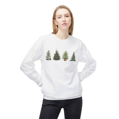 Christmas Tree Crewneck Sweatshirt — Festive Evergreen Holiday Pullover