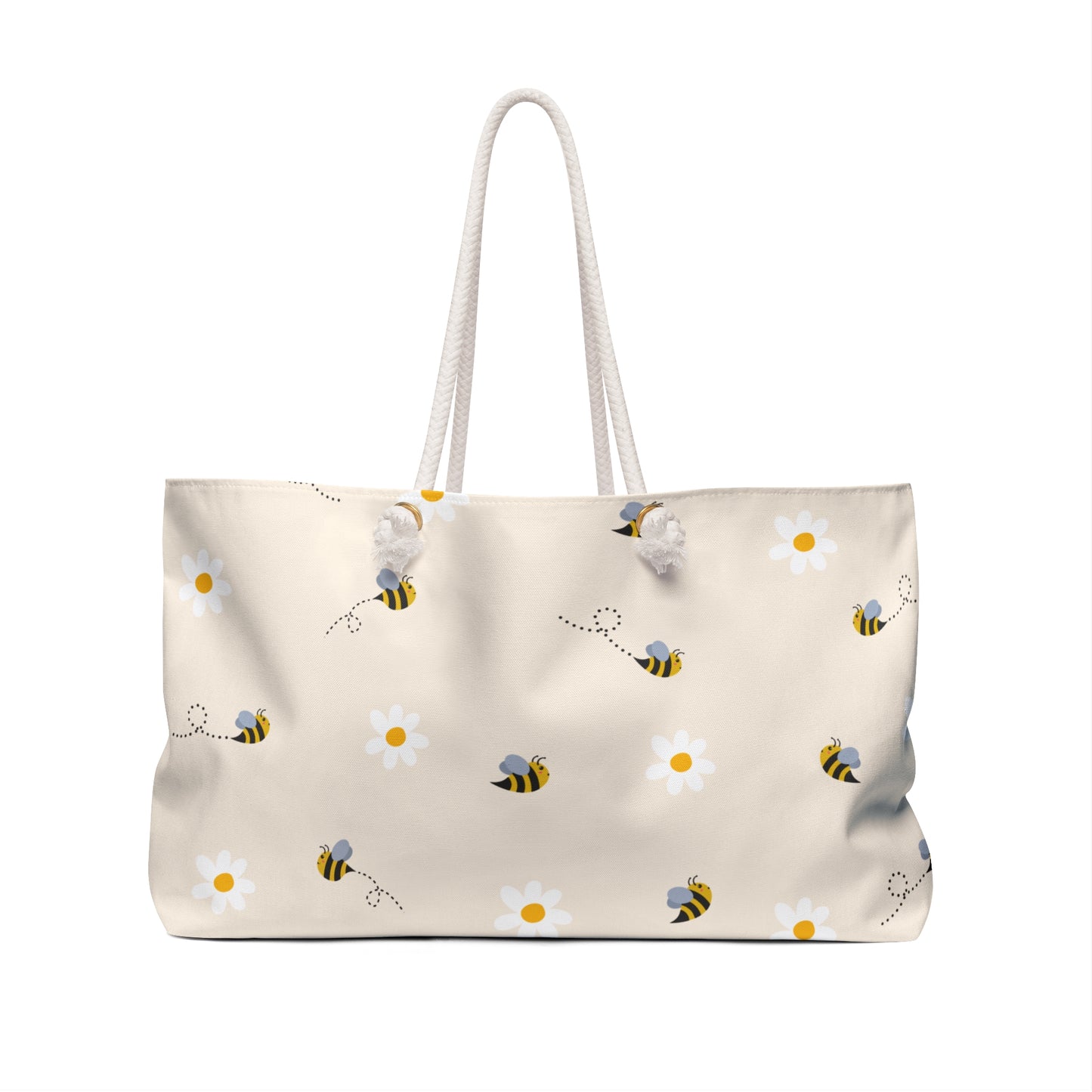 Bee & Daisies Weekender Bag — Floral Travel Tote