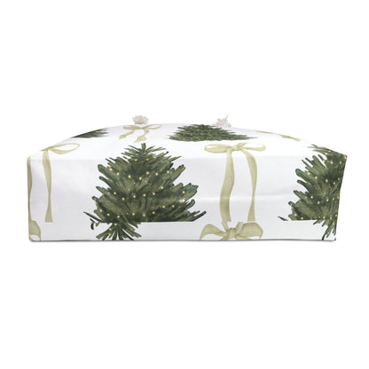 Christmas Trees & Coquette Bows Weekender Bag