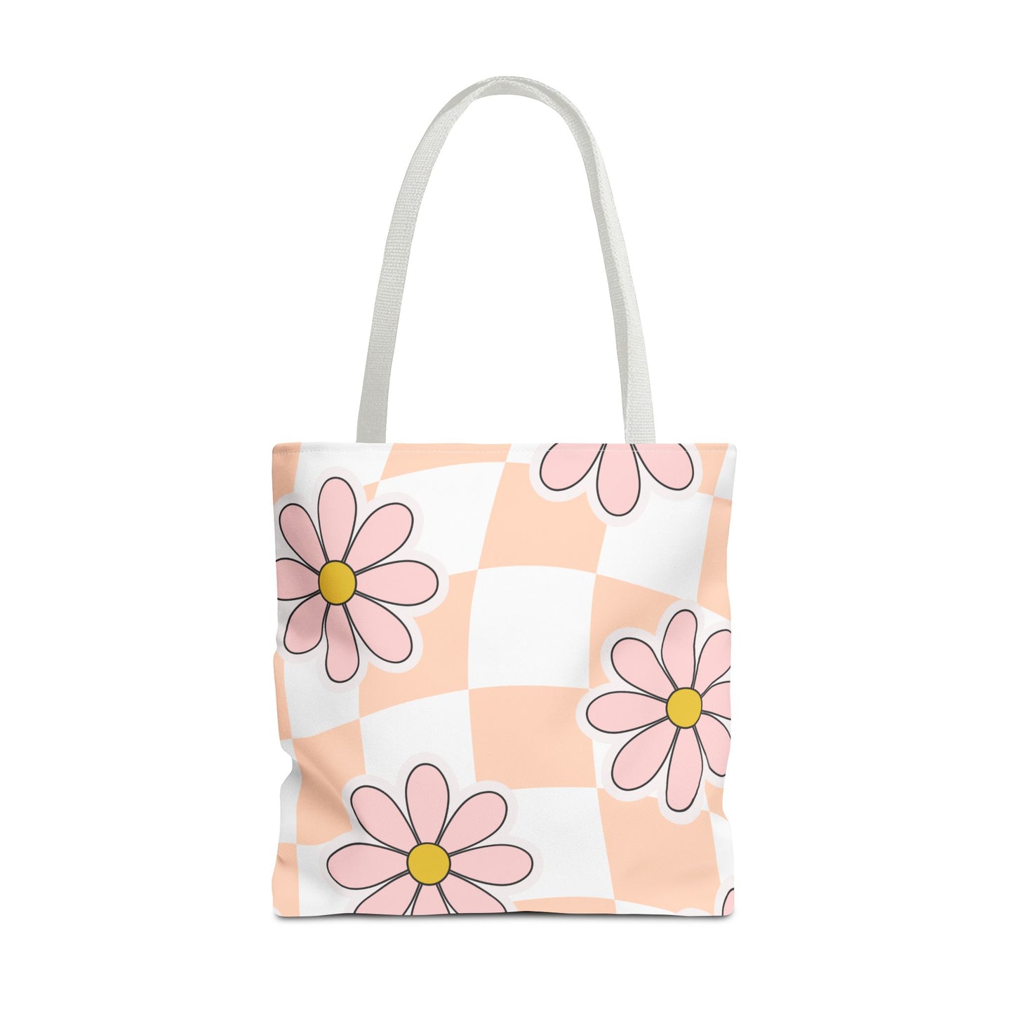 Groovy Floral Tote Bag — Retro Beach & Market Everyday Carry