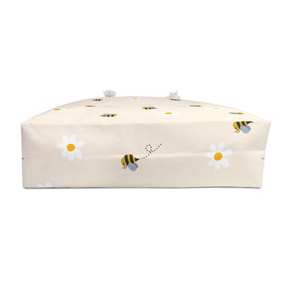 Bee & Daisies Weekender Bag — Floral Travel Tote