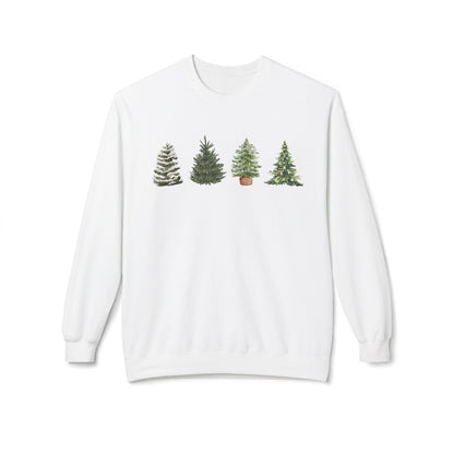 Christmas Tree Crewneck Sweatshirt — Festive Evergreen Holiday Pullover
