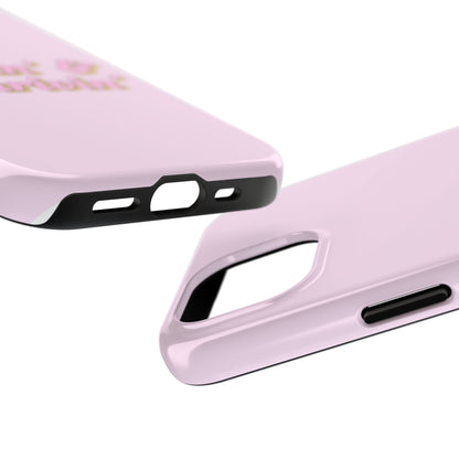 Vibin' & Thrivin' Tough Phone Case — Pink Retro Script Protective Cover