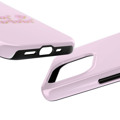 Vibin' & Thrivin' Tough Phone Case — Pink Retro Script Protective Cover