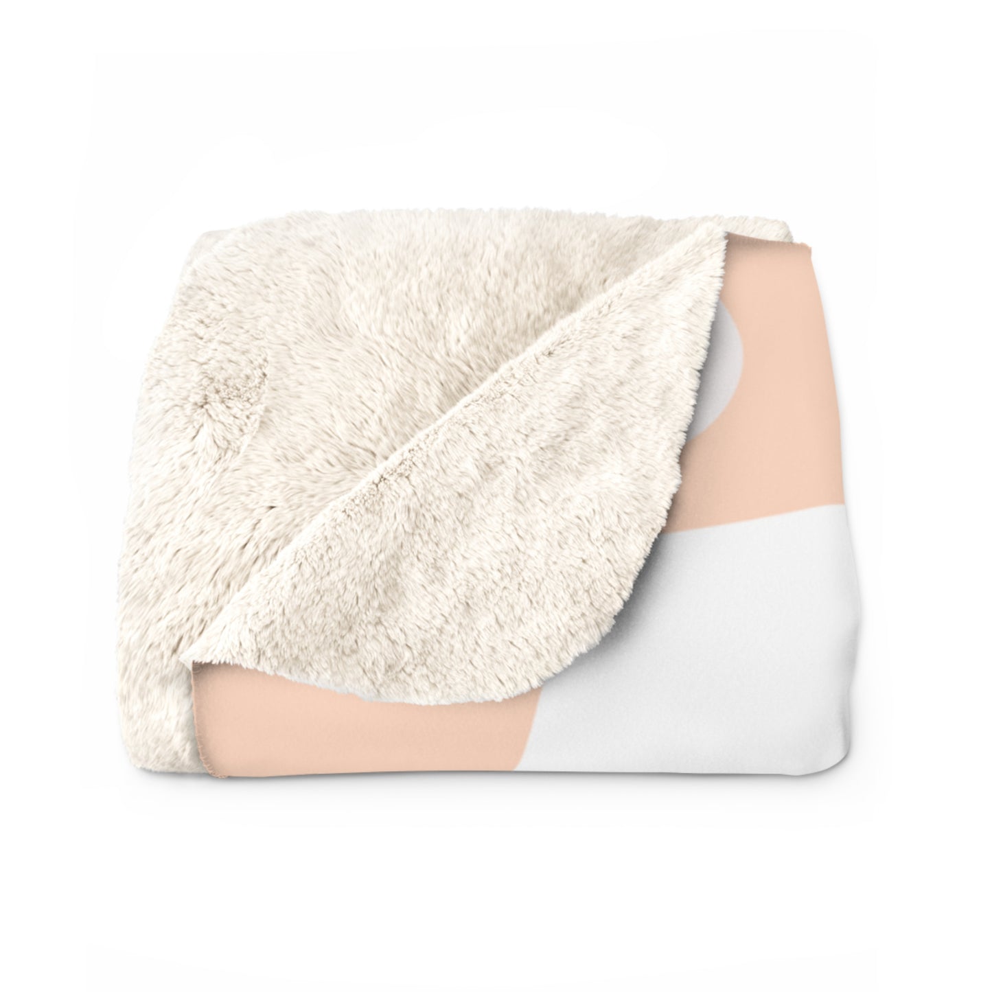 Groovy Floral Sherpa Fleece Blanket — Cozy Retro Flower Pattern Throw