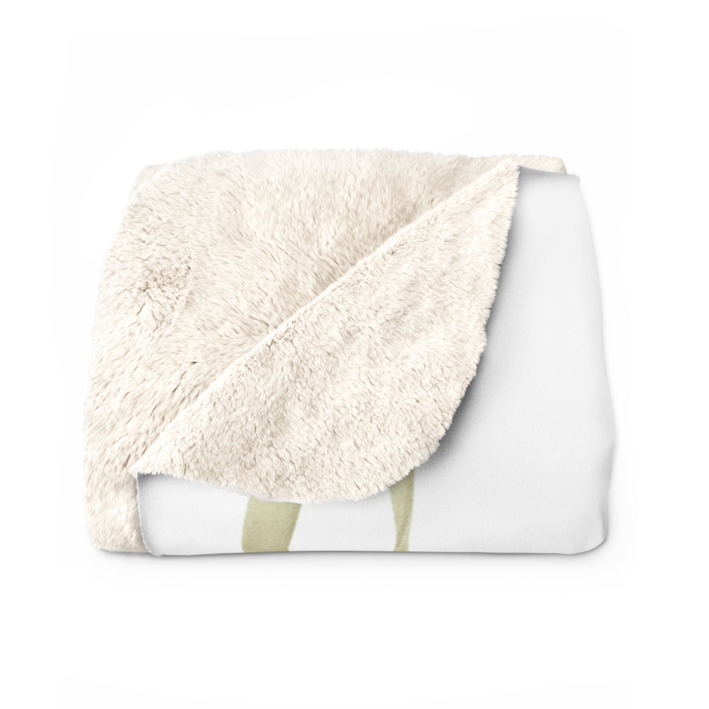 Christmas Tree Sherpa Fleece Blanket — Cozy Blanket with Coquette Bows
